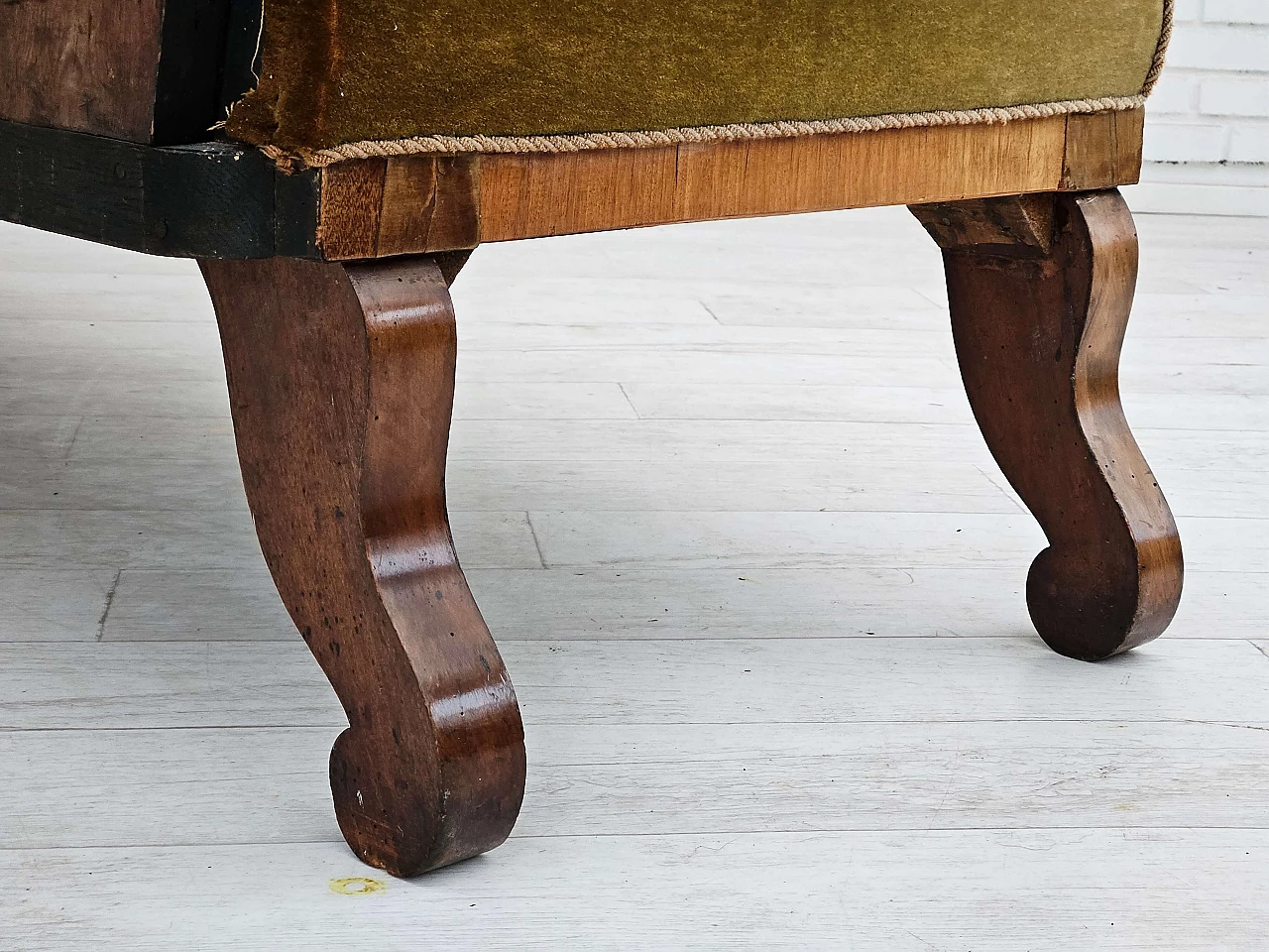 Danish two-seater ash wood sofa, 1930s 10