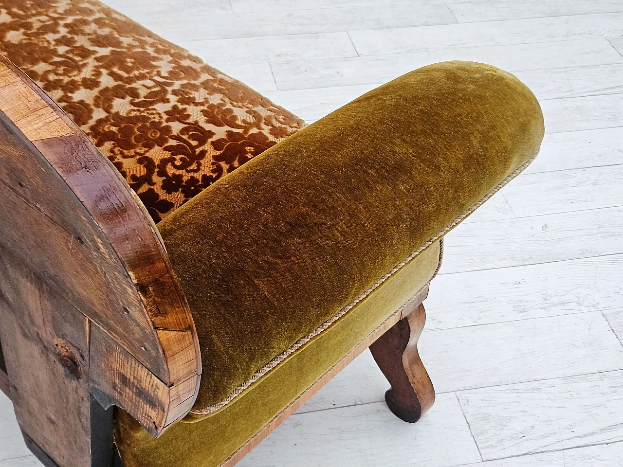 Danish two-seater ash wood sofa, 1930s 12