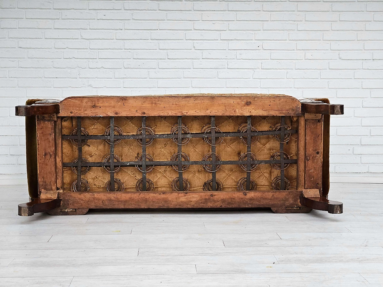 Danish two-seater ash wood sofa, 1930s 14
