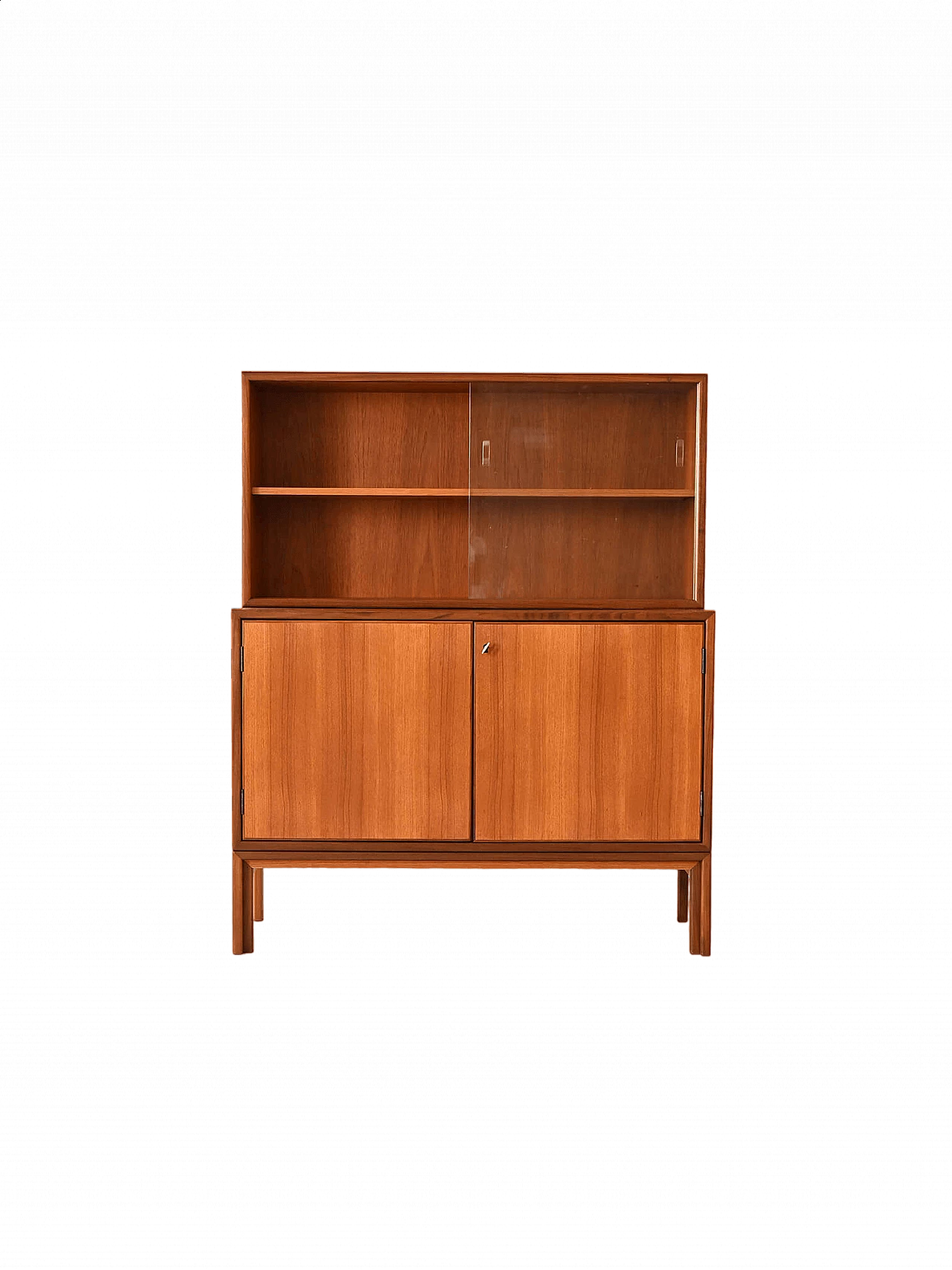 Scandinavian teak sideboard with display case, 1960s 9