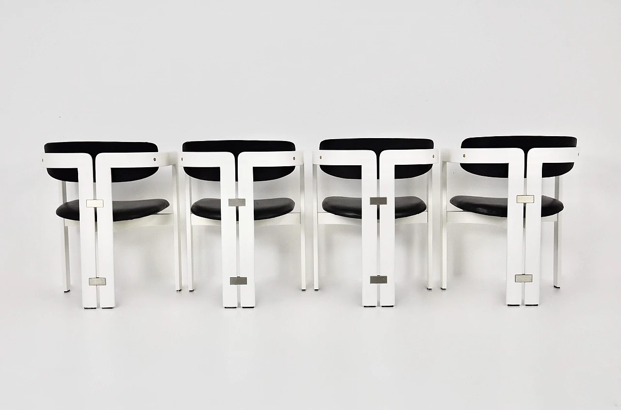 4 Pamplona dining chairs by Augusto Savini for Pozzi, 1960s 3