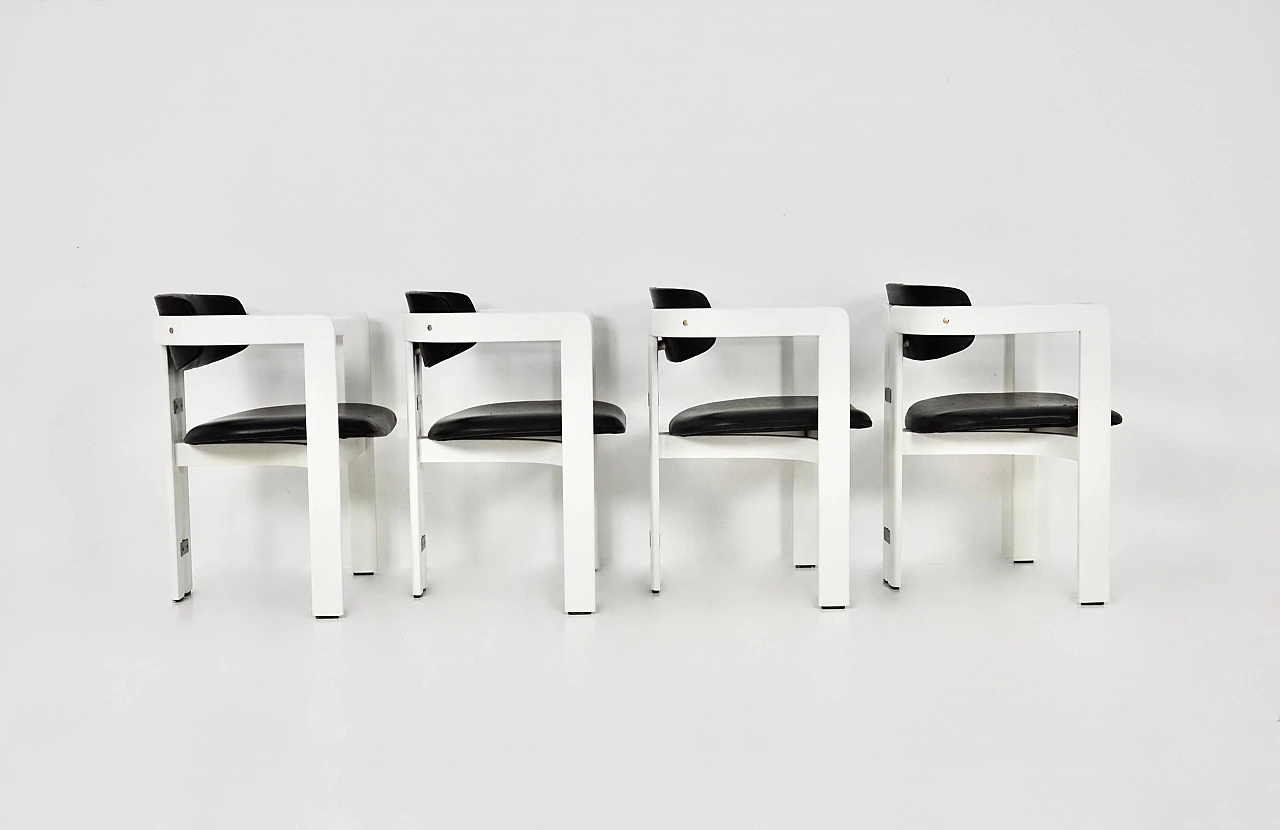4 Pamplona dining chairs by Augusto Savini for Pozzi, 1960s 4