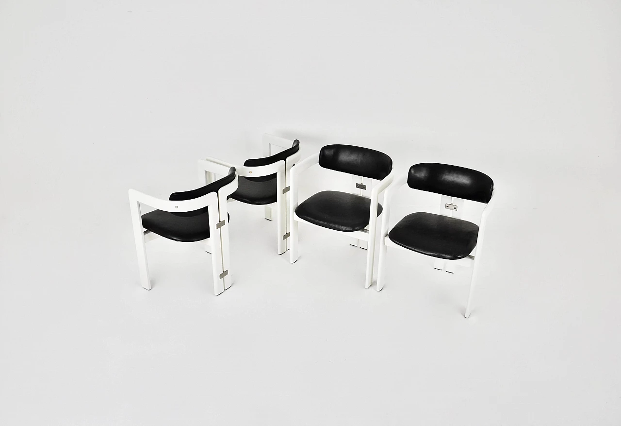 4 Pamplona dining chairs by Augusto Savini for Pozzi, 1960s 6