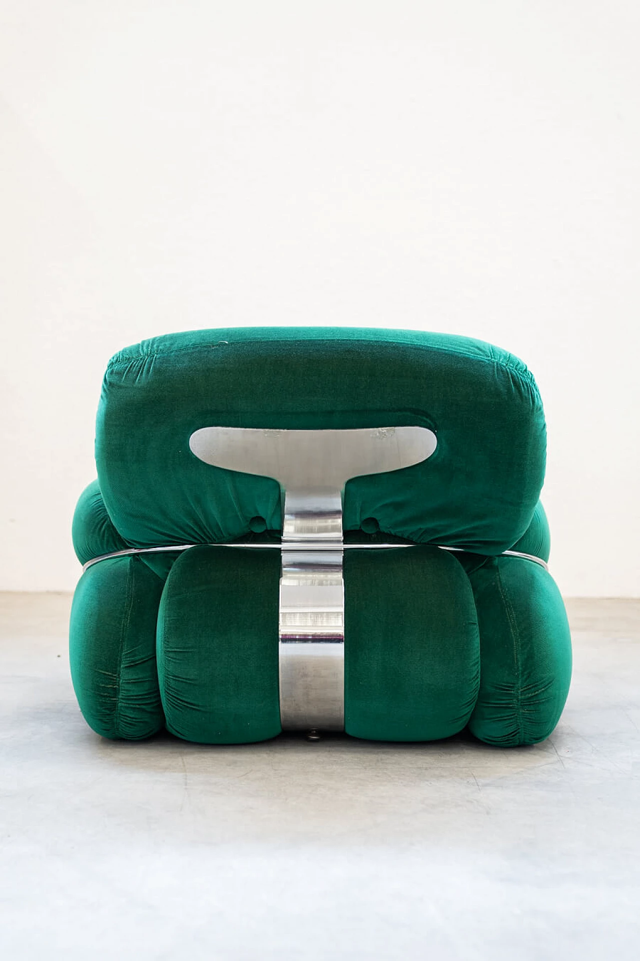 Pair of Okay armchairs and three-seater sofa by Adriano Piazzesi for 3D, 1970s 3