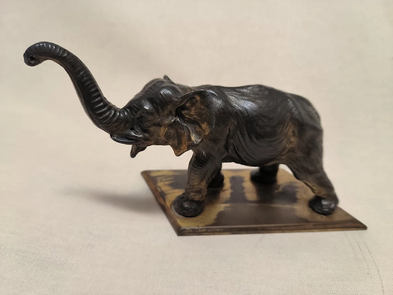 ELEFANTE -  fermacarte in BRONZO, ITALIA anni '30 1