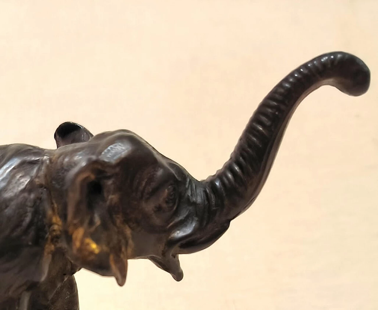 ELEFANTE -  fermacarte in BRONZO, ITALIA anni '30 5