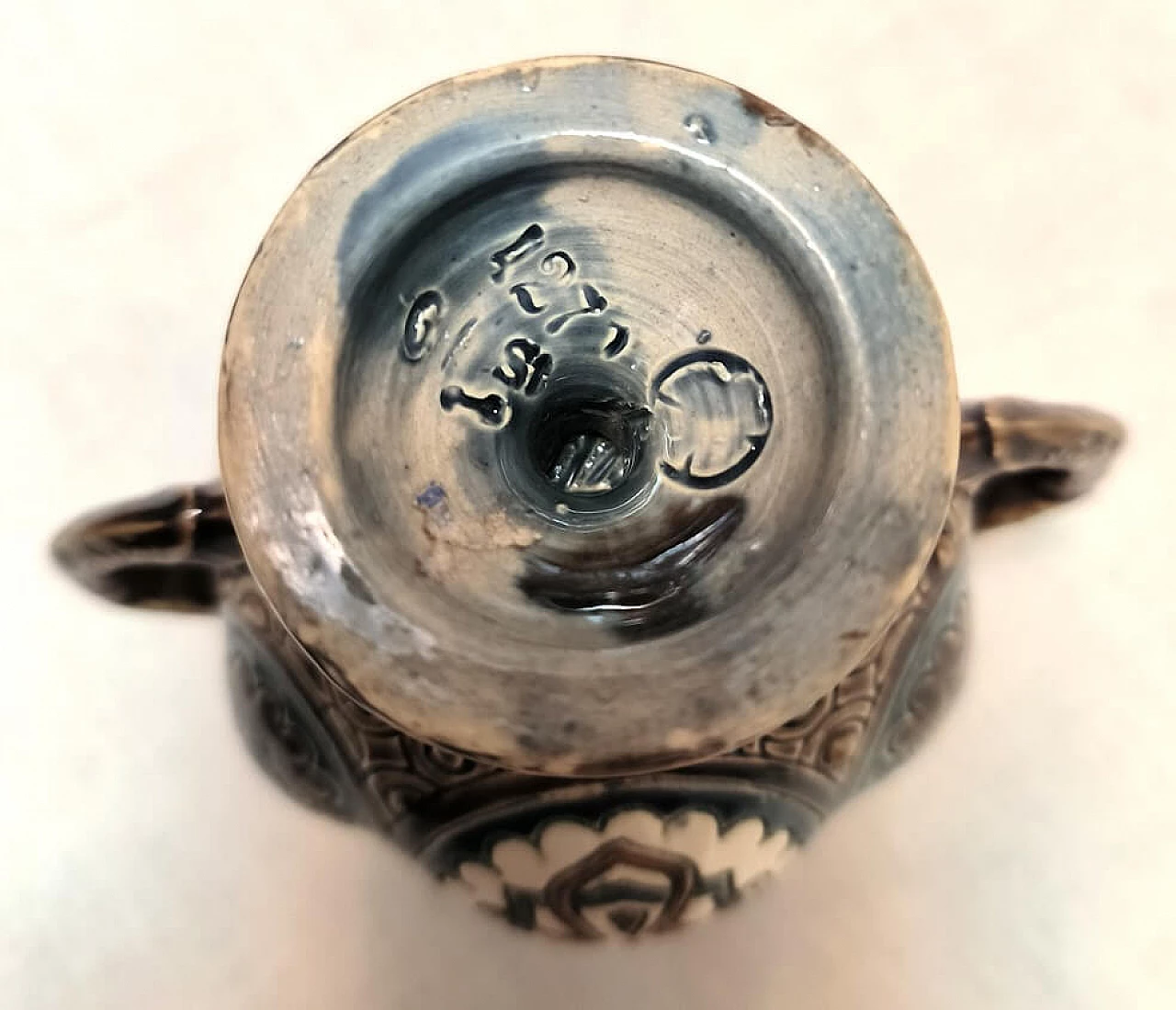 Barbottin ceramic vase, early 20th century 2