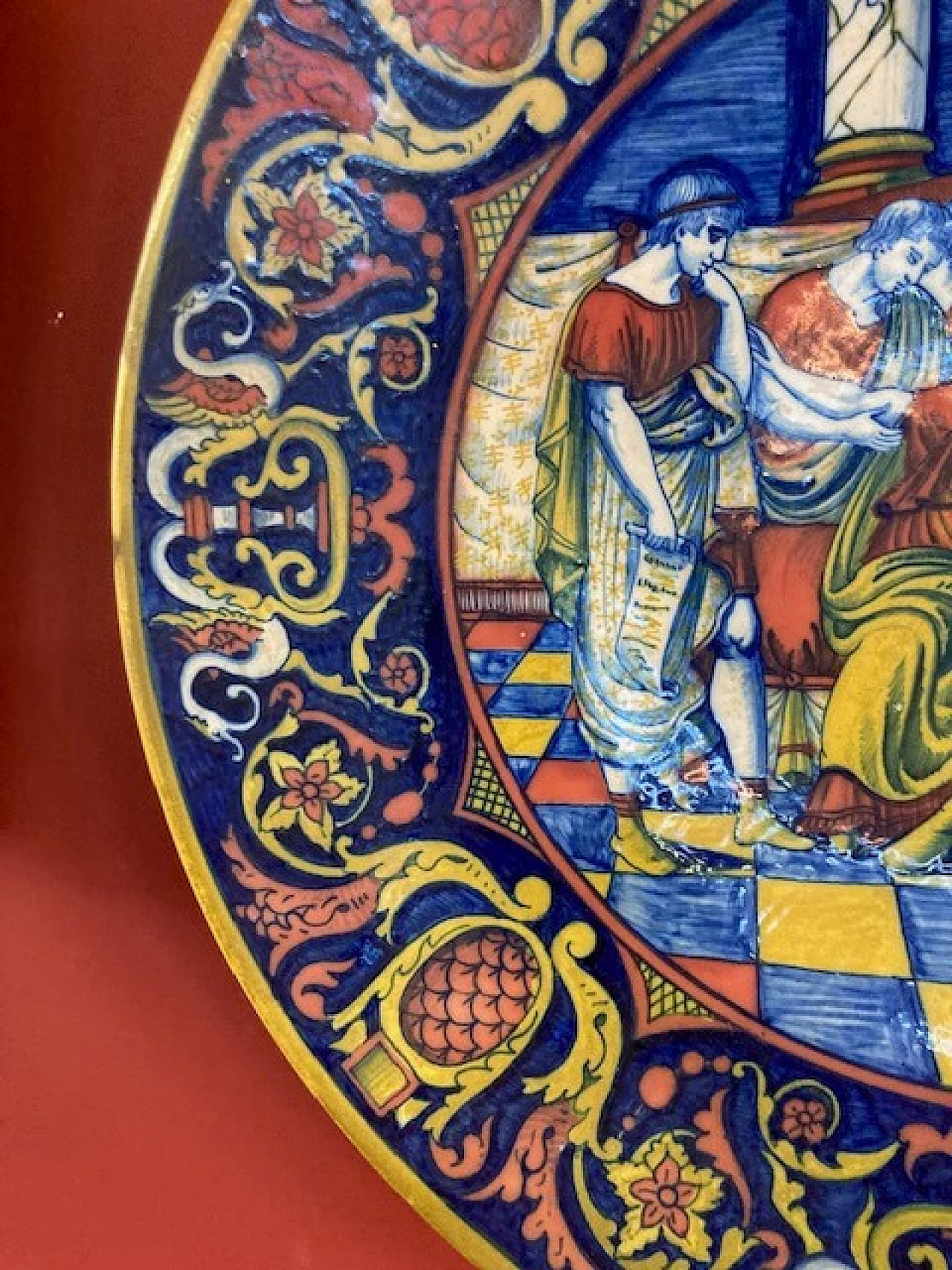 Piatto a Lustro Gualdo Tadino di Rubboli, primo '900 7