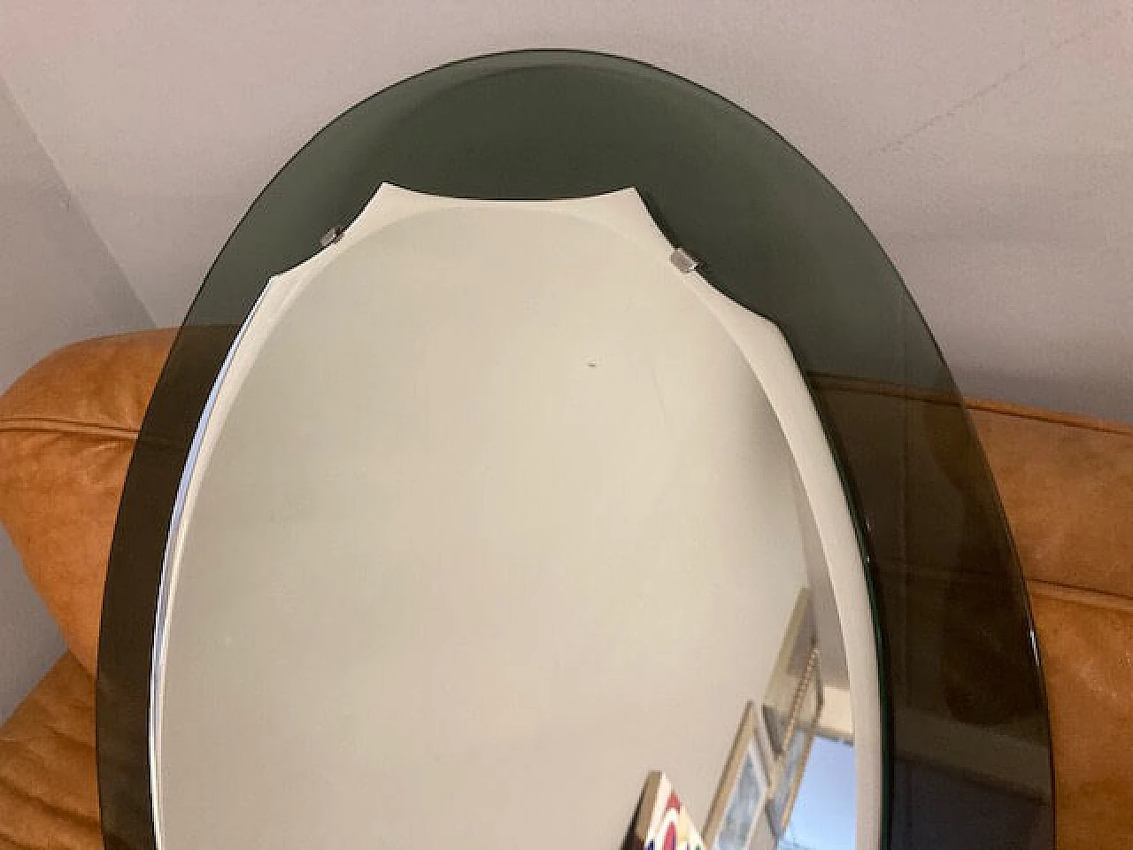 Specchio ovale bicolore, anni '60 4