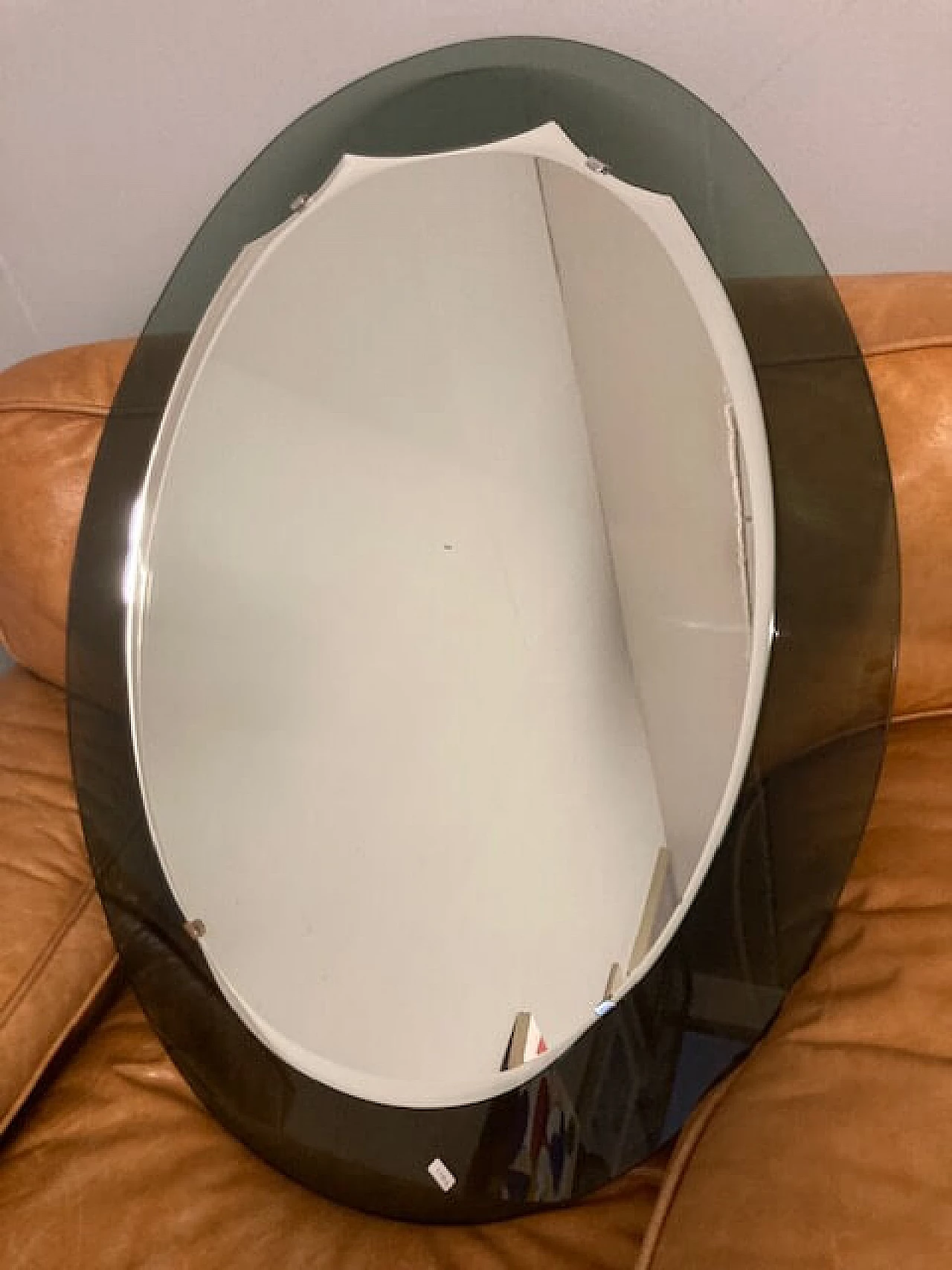 Two-coloured oval mirror, 1960s 6