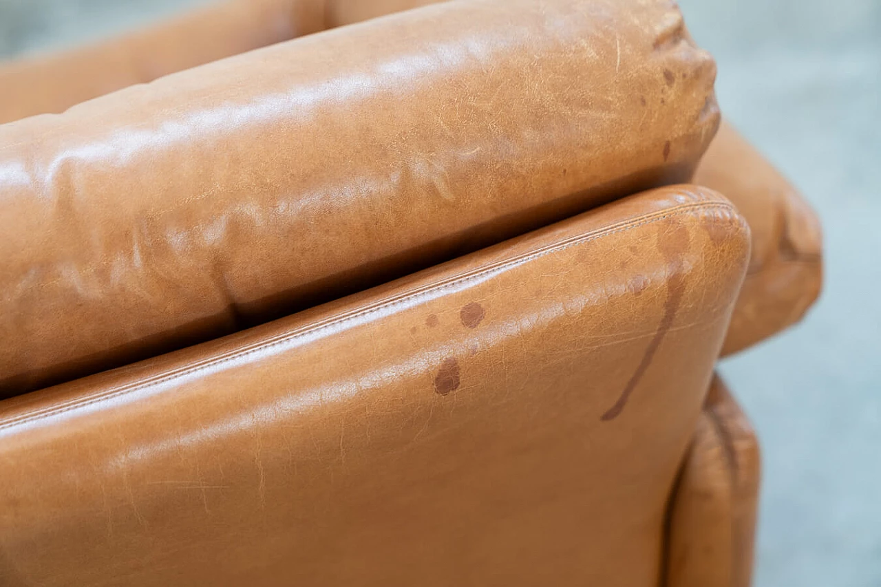 Pair of Coronado armchairs with poufs by Afra and Tobia Scarpa for B&B Italia, 1970s 5