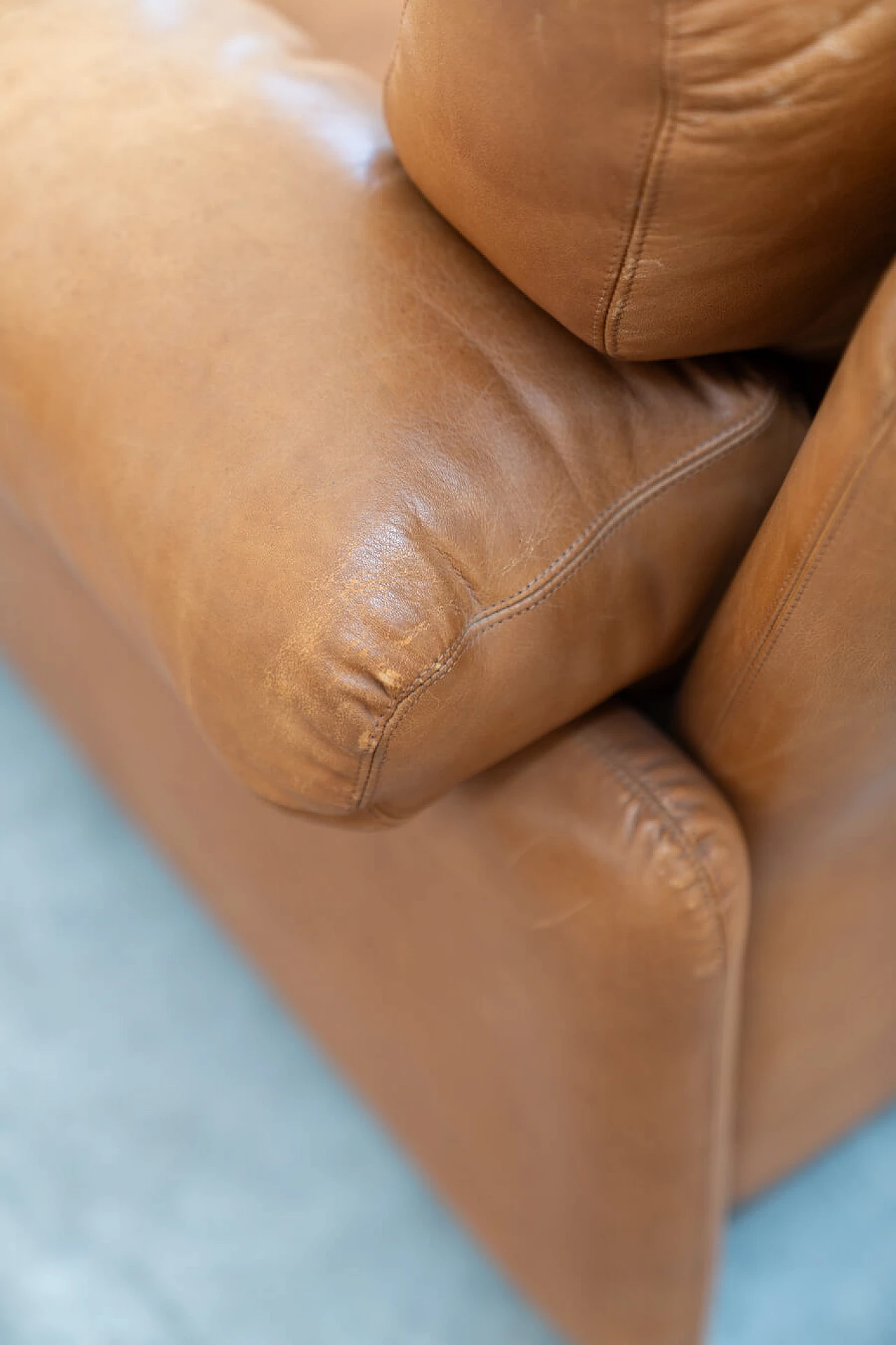 Coppia di poltrone Coronado con pouf di Afra e Tobia Scarpa per B&B Italia, anni '70 20