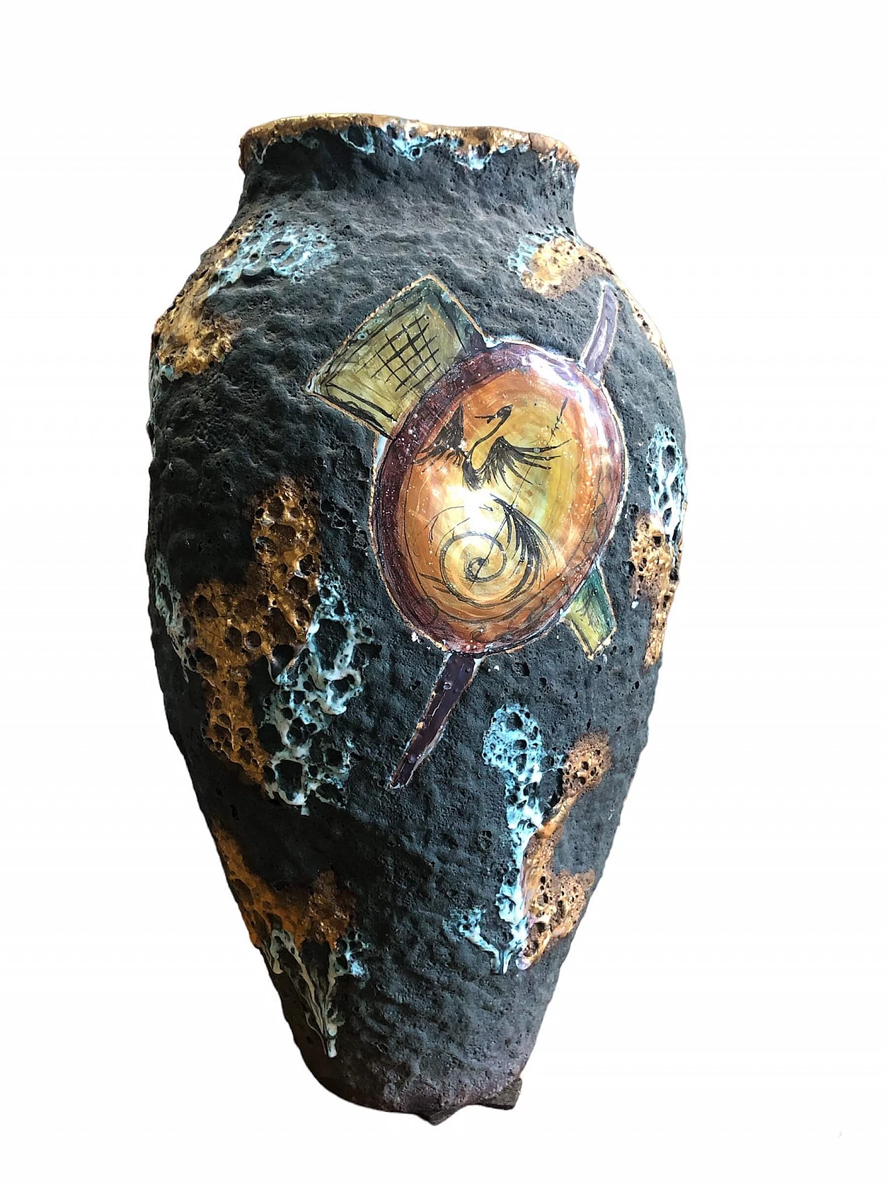 Vaso in ceramica di Italo Casini, anni '50 2