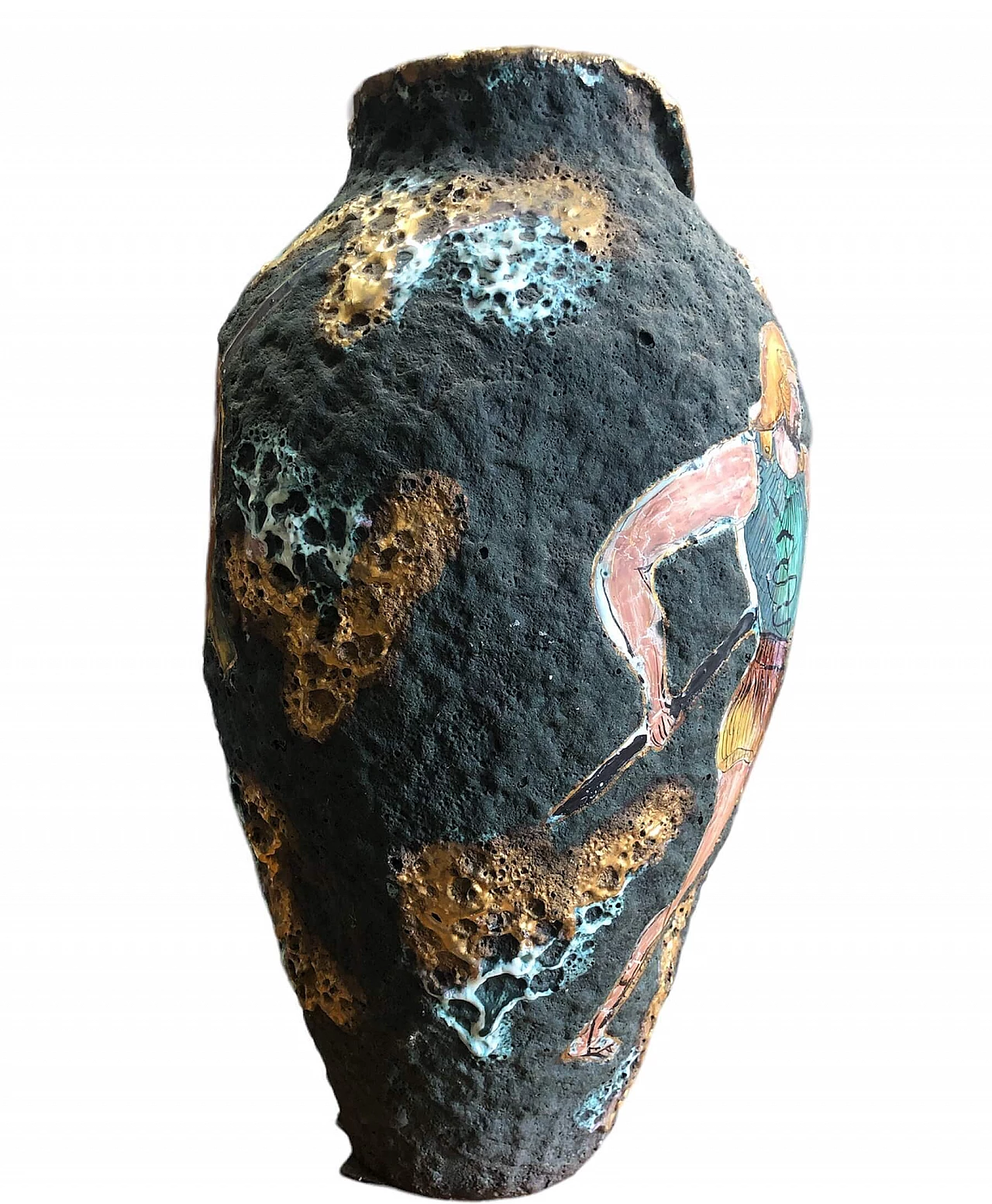 Vaso in ceramica di Italo Casini, anni '50 3