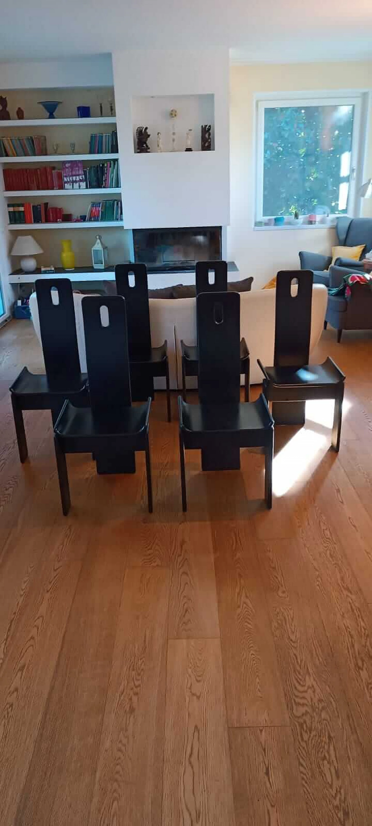 6 Sedie in legno di Eduardo Landi, 1973 6