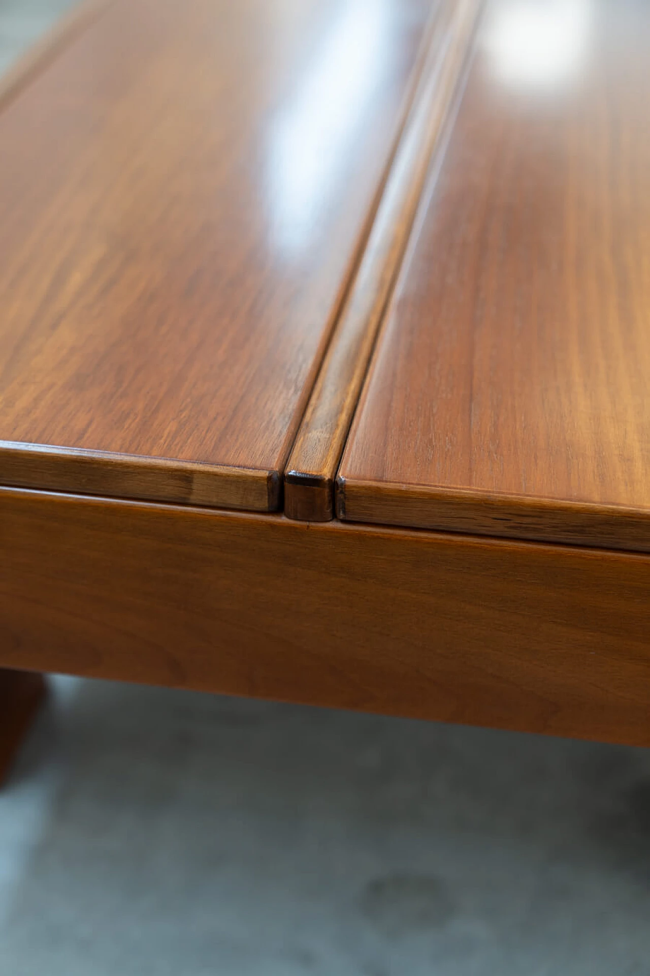 Walnut coffee table with compartment by Giovanni Michelucci, 1970s 5