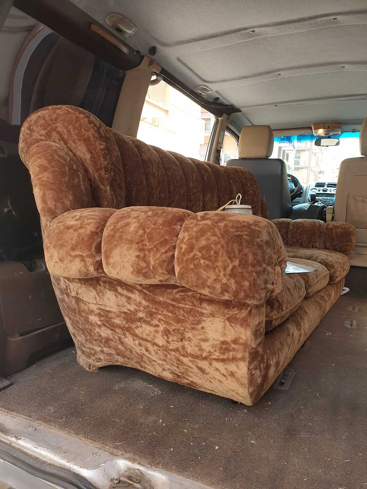 Three-seater sofa with 2 Alcantara armchairs 5