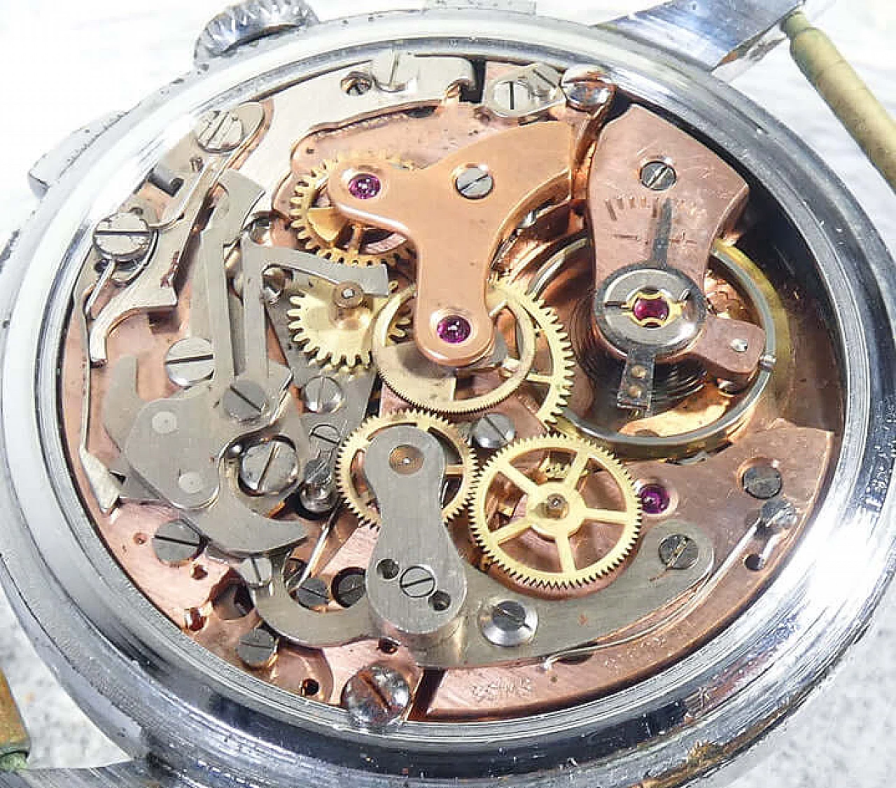 La Martine Landeron 248 wrist chronograph watch, 1960s 5