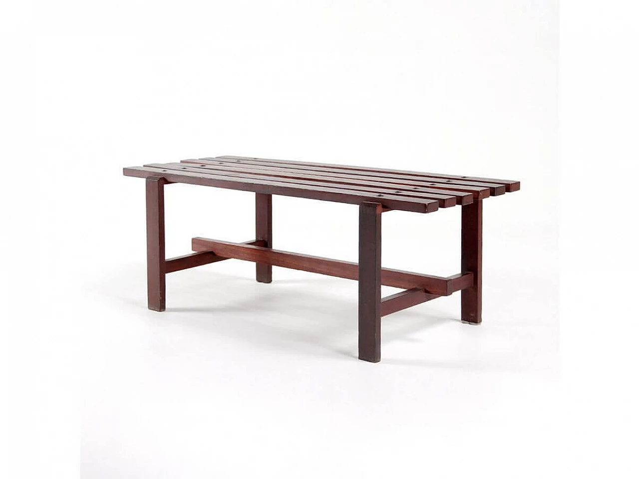 Panca in legno, anni '60 3