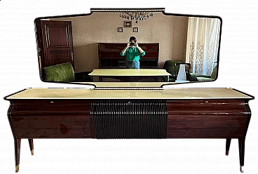 Buffet con specchiera attribuibile ad Osvaldo Borsani, anni '50