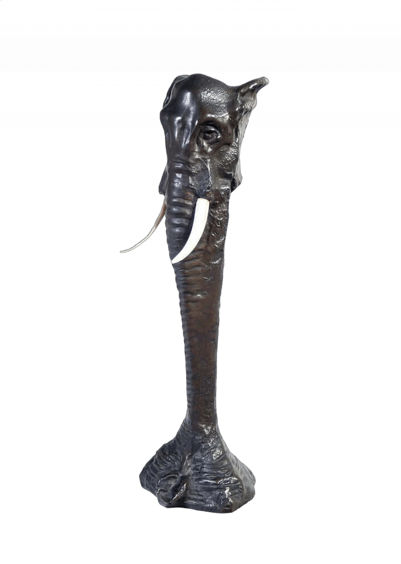 Vaso in bronzo a testa di elefante di Louis Loiseau-Rousseau, inizio '900 12