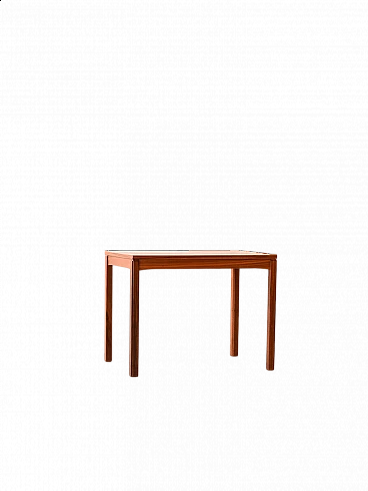Tavolino scandinavo rettangolare in teak, anni '60