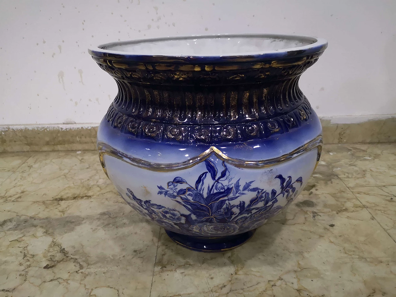 Vaso con piedistallo di Jardiniere U&C Sarreguemines, '800 5