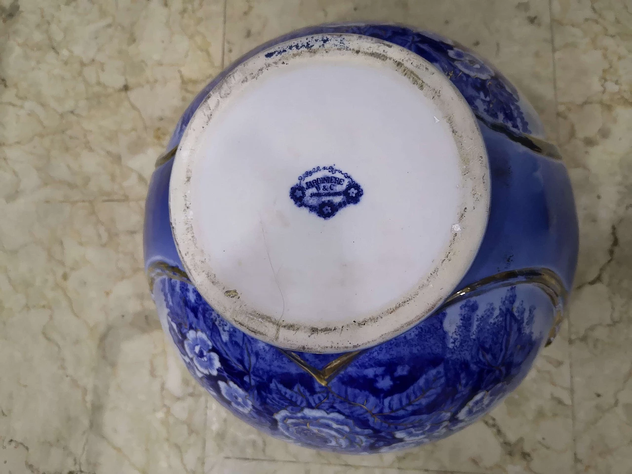 Vaso con piedistallo di Jardiniere U&C Sarreguemines, '800 6