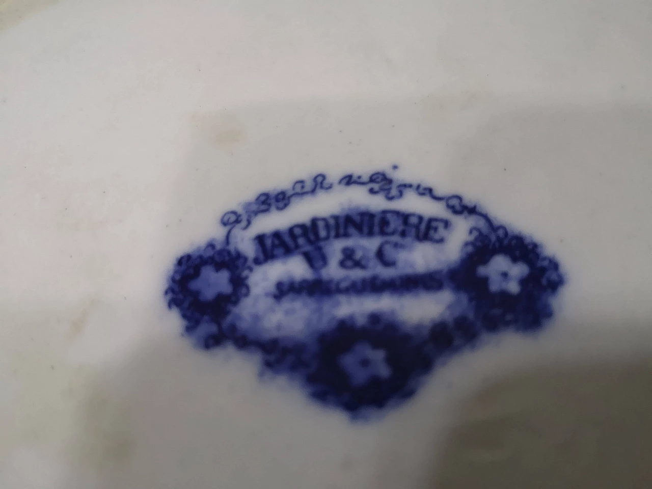 Vaso con piedistallo di Jardiniere U&C Sarreguemines, '800 7