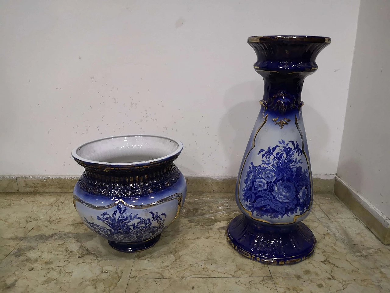 Vaso con piedistallo di Jardiniere U&C Sarreguemines, '800 8