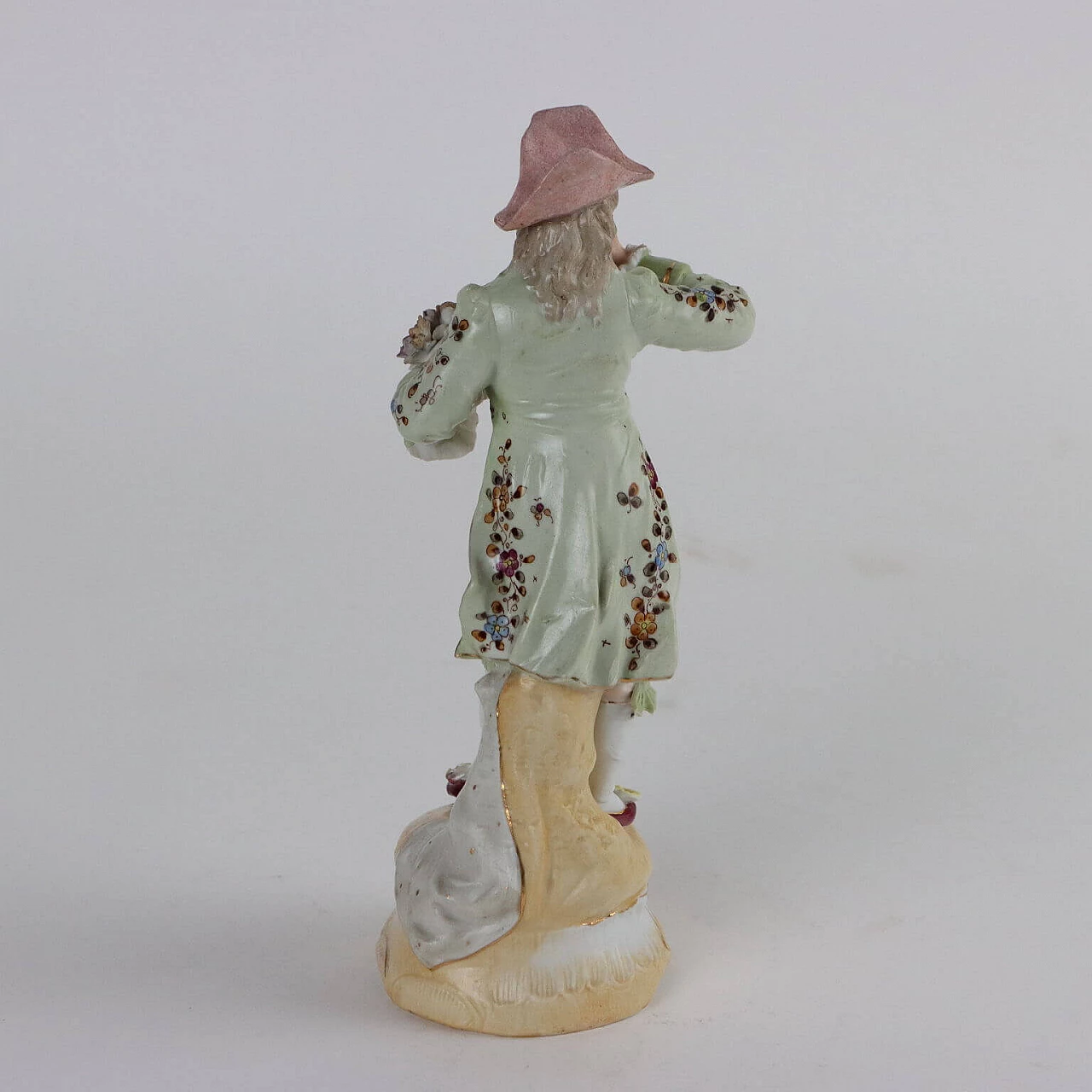 Biscuit porcelain gallant cicisbeo sculpture, late 19th century 7