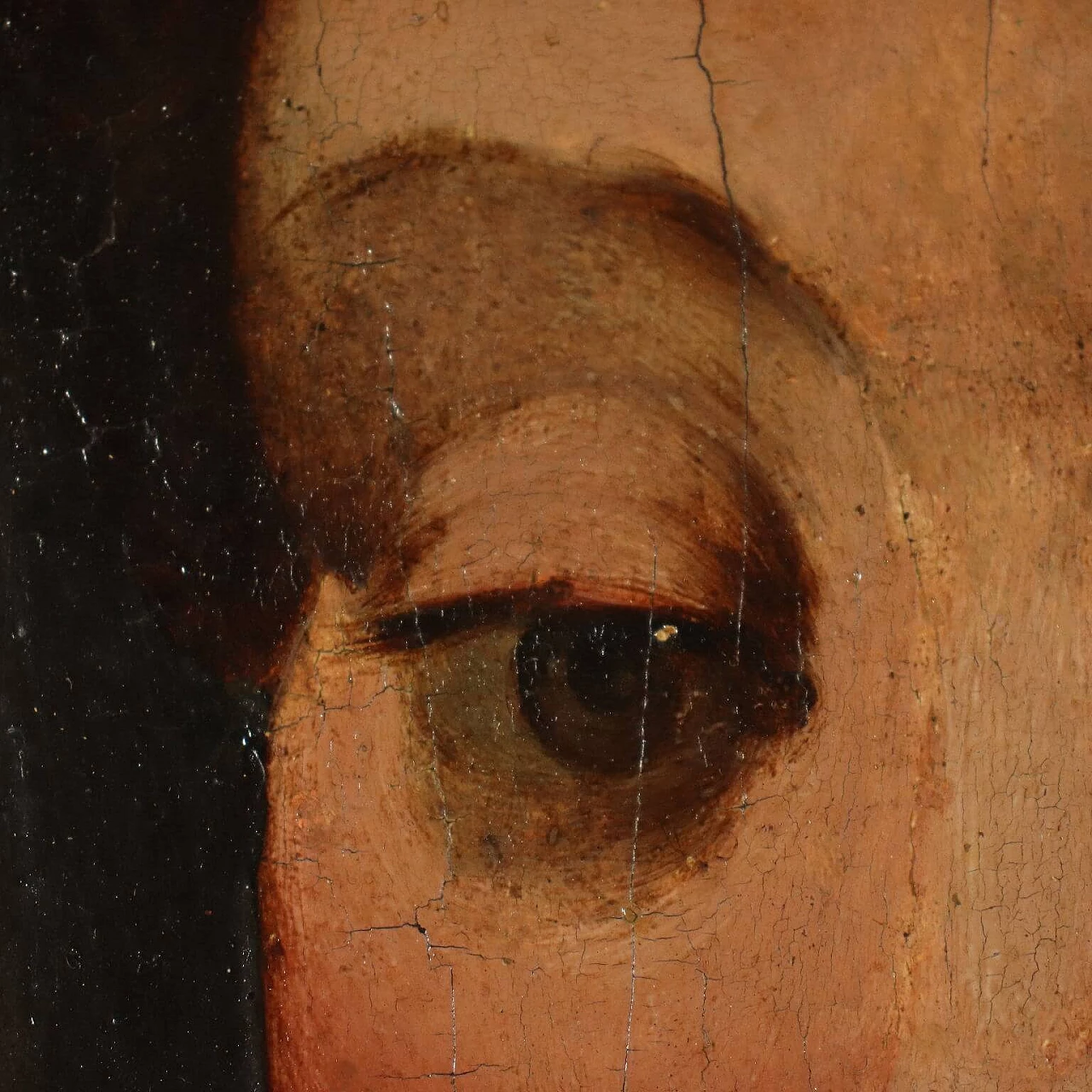 Testa femminile alla maniera di Andrea del Sarto, tempera su tavola, '500 4