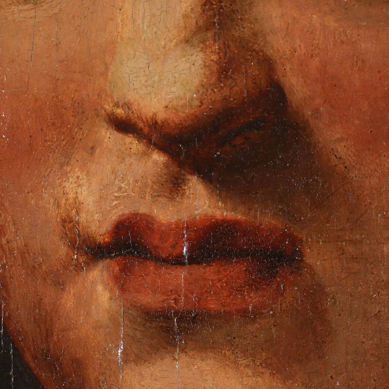 Female head in the manner of Andrea del Sarto, tempera on panel, 16th century 6