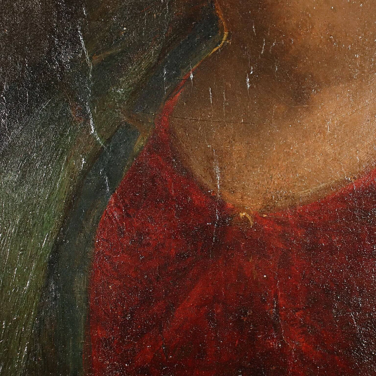Testa femminile alla maniera di Andrea del Sarto, tempera su tavola, '500 7