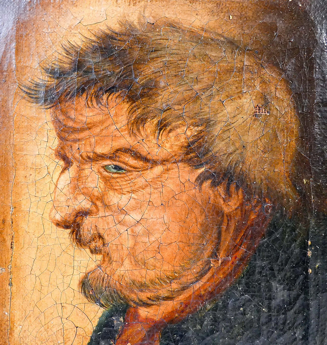 Coppia di ritratti grotteschi, olio su tela, '800 4