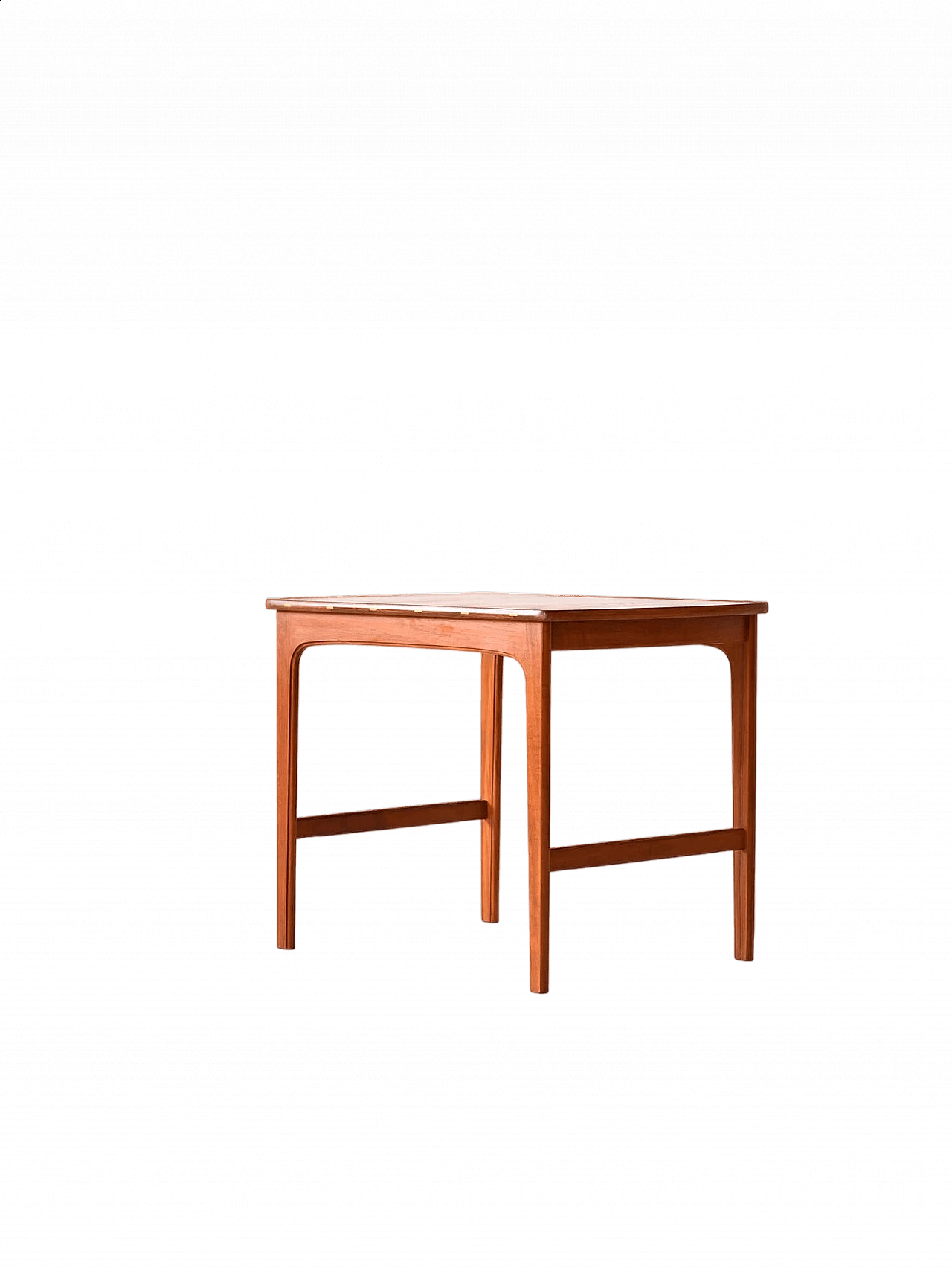 Scandinavian teak coffee table with inlaid details, 1960s 11