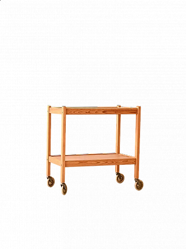 Scandinavian pine cart, 1960s