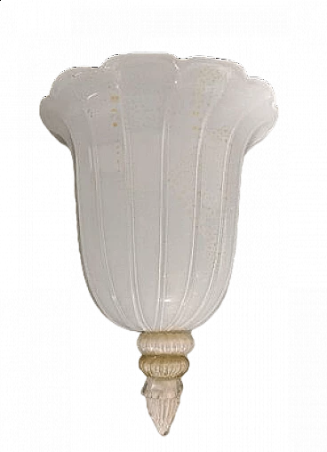 Murano glass wall light attributed to Seguso, 1960s