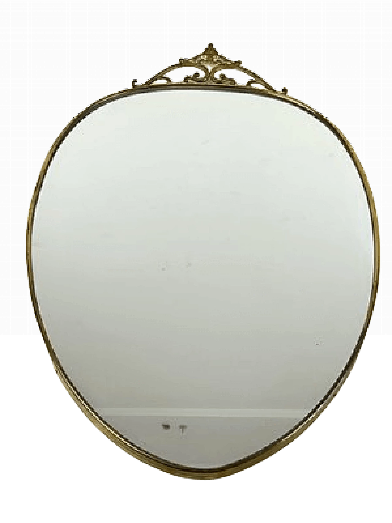 Wall mirror with brass frame, 1960s 18