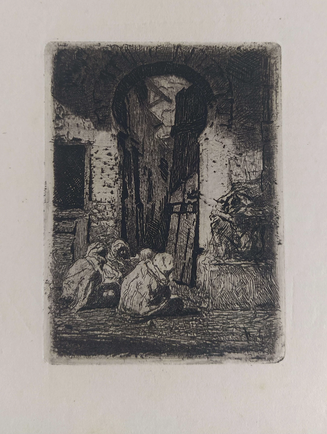 Mariano Fortuny y Marsal, Tanger, etching, 19th century 1