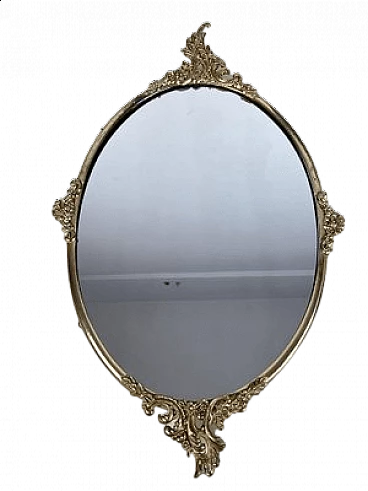 Mirror with brass frame, 1960s