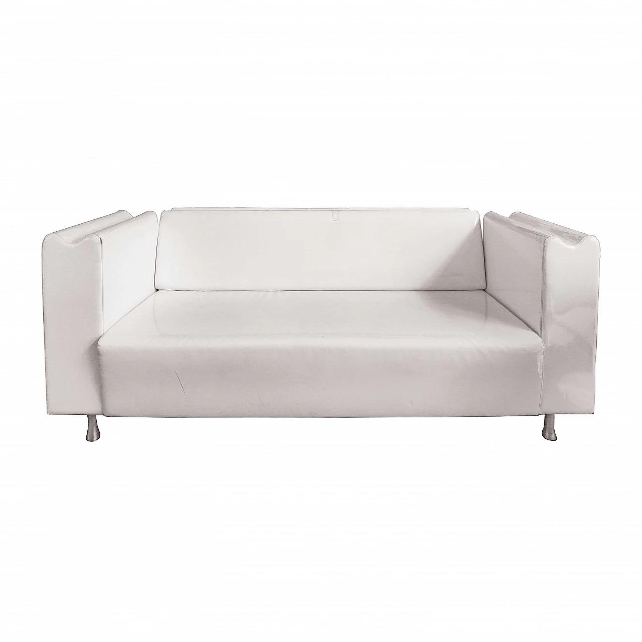 M Collection three-seater white vinyl sofa by Moroso, 2000s 1