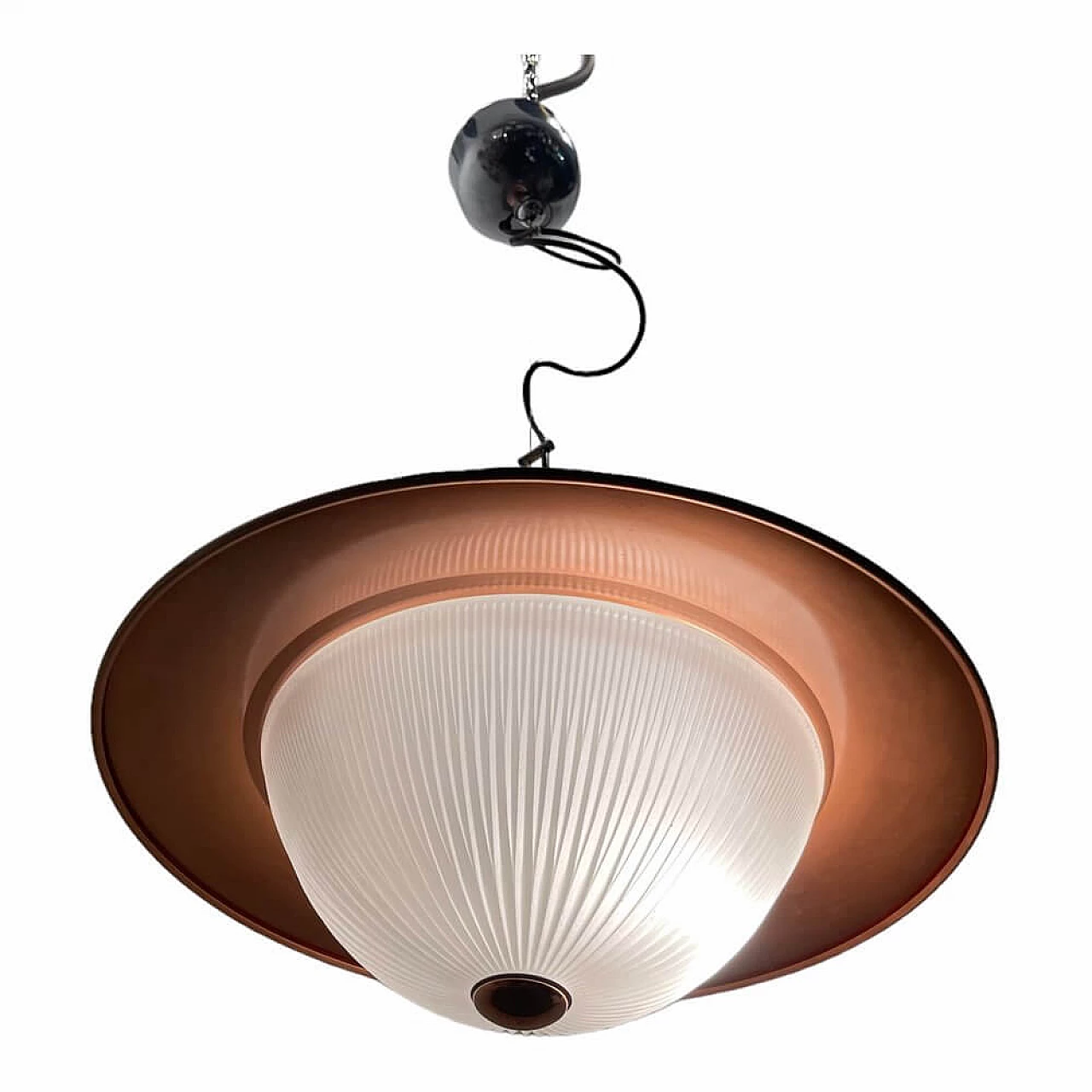 Copper pendant lamp, 1990s 1