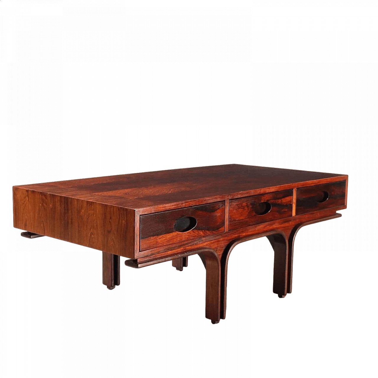 Coffee table with drawers by Gianfranco Frattini for Bernini, 1960s 10
