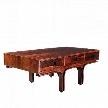 Coffee table with drawers by Gianfranco Frattini for Bernini, 1960s