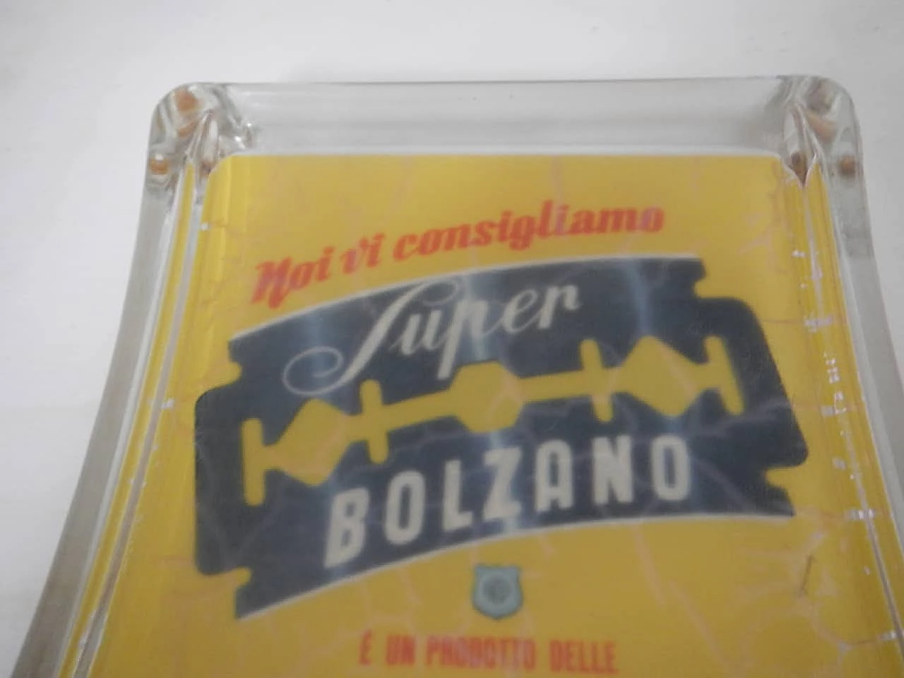 Contenitore pubblicitario in vetro di Super Bolzano, anni '60 2