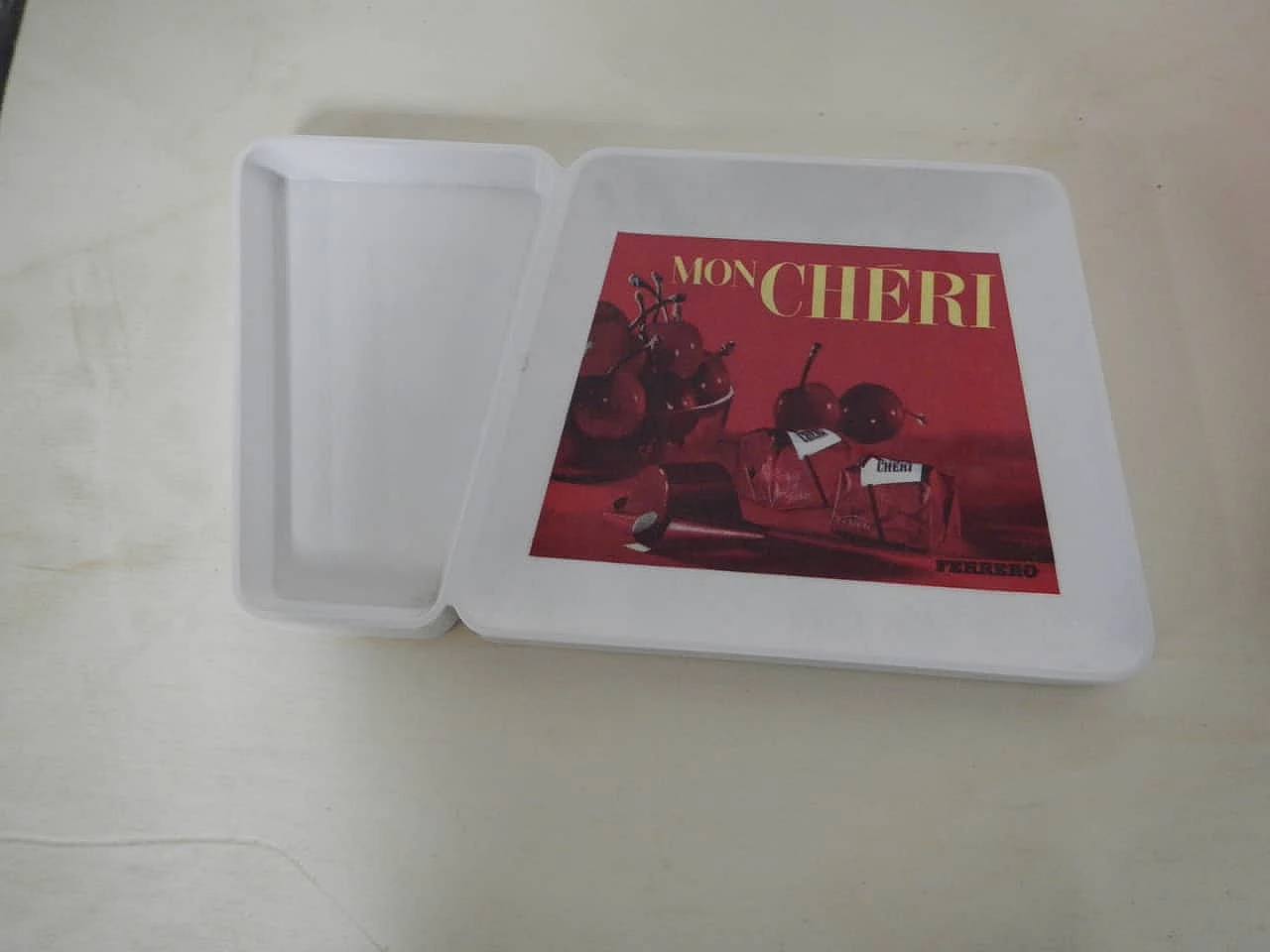 Mon Cherie advertising container, 1960s 2