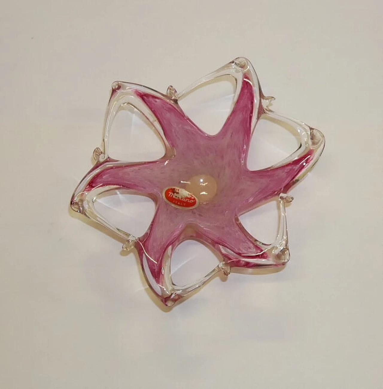 Coloured Murano glass ashtray, 1970s 1