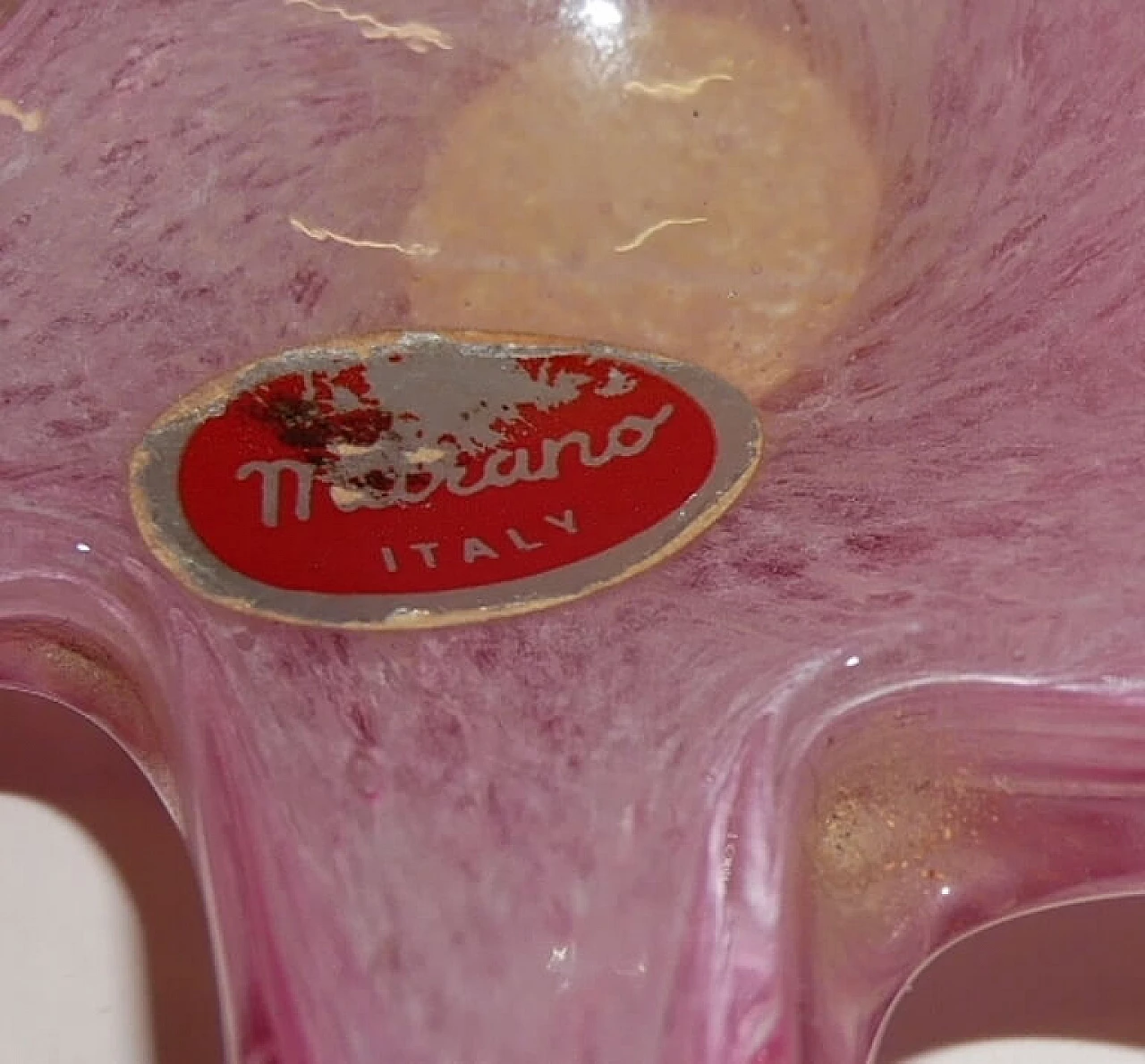 Coloured Murano glass ashtray, 1970s 3