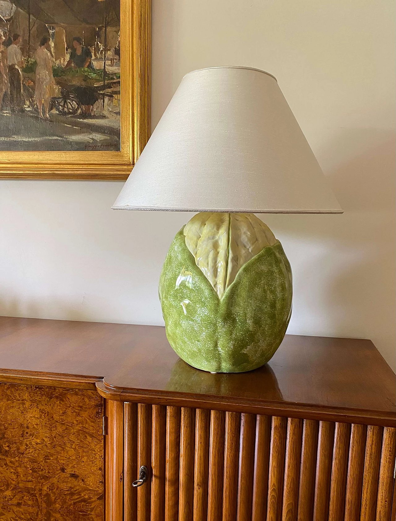 Ceramic cauliflower table lamp, 1970s 2
